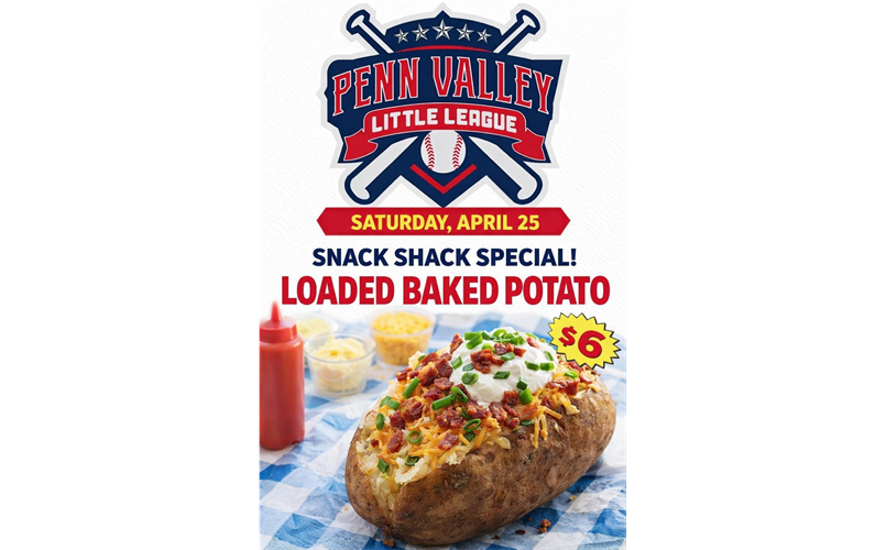 Snack Shack Special Saturday April 25th!